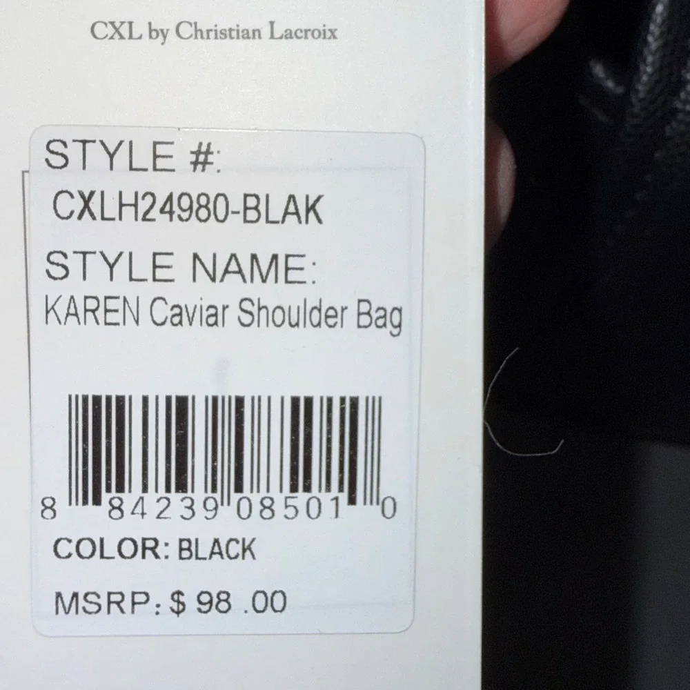 Lot of 2 CXL by Christian Lacroix black crossbody bags Madison and Karen NWT